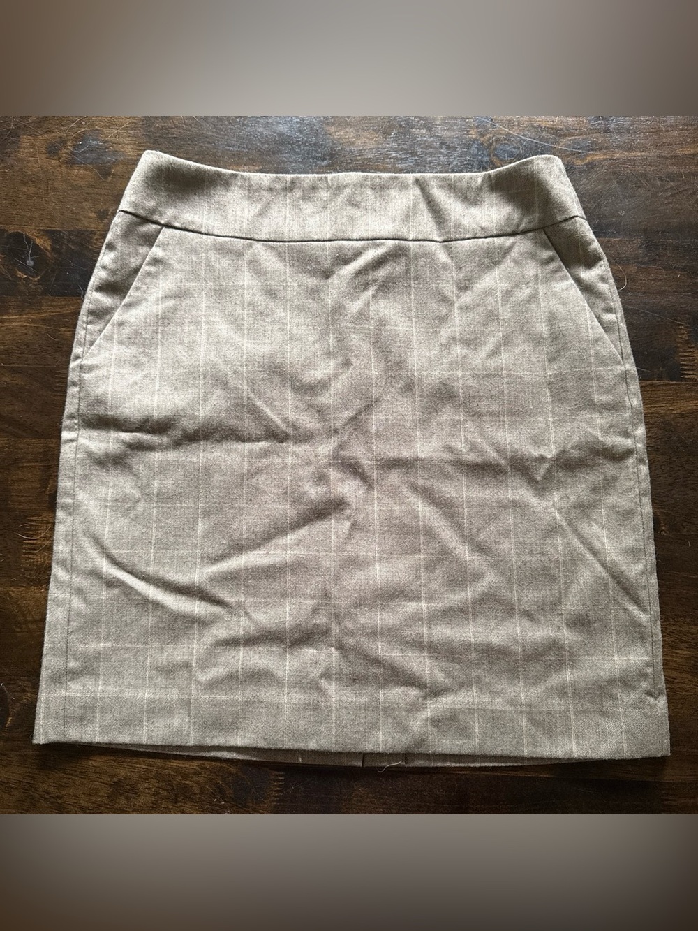 Banana Republic Tan/Beige Wool-Blend Skirt